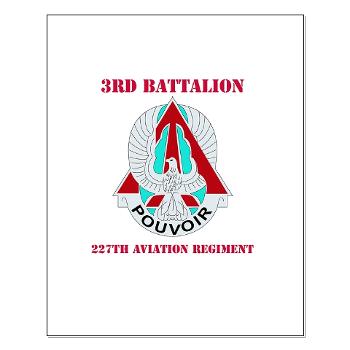 3B227AR - M01 - 02 - DUI - 3nd Bn - 227th Aviation Regt with Text - Small Poster