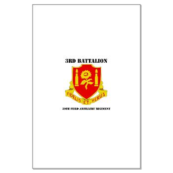 3B29FAR - M01 - 02 - DUI - 3rd Battalion - 29th Field Artillery Regiment with text - Large Poster