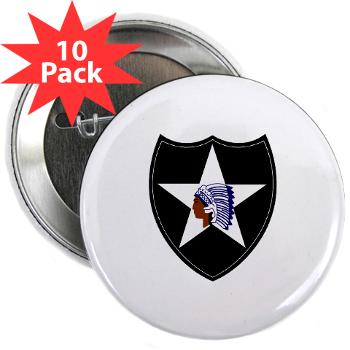 3B2ID - M01 - 01 - 3rd Brigade, 2nd Infantry Division - 2.25" Button (10 pack) - Click Image to Close