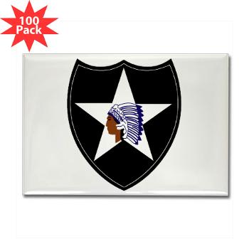 3B2ID - M01 - 01 - 3rd Brigade, 2nd Infantry Division - Rectangle Magnet (100 pack) - Click Image to Close