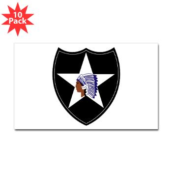 3B2ID - M01 - 01 - 3rd Brigade, 2nd Infantry Division - Sticker (Rectangle 10 pk)