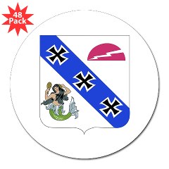 3B309IR - M01 - 01 - DUI - 3rd Battalion - 309th Infantry Regiment (CS/CSS) 3" Lapel Sticker (48 pk)