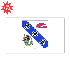 3B309IR - M01 - 01 - DUI - 3rd Battalion - 309th Infantry Regiment (CS/CSS) Sticker (Rectangle 10 pk)