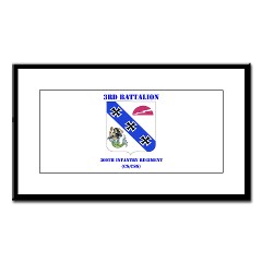 3B309IR - M01 - 02 - DUI - 3rd Battalion - 309th Infantry Regiment (CS/CSS) with Text Small Framed Print