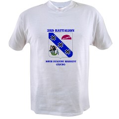 3B309IR - A01 - 04 - DUI - 3rd Battalion - 309th Infantry Regiment (CS/CSS) with Text Value T-Shirt - Click Image to Close