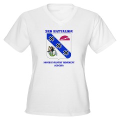 3B309IR - A01 - 04 - DUI - 3rd Battalion - 309th Infantry Regiment (CS/CSS) with Text Women's V-Neck T-Shirt - Click Image to Close