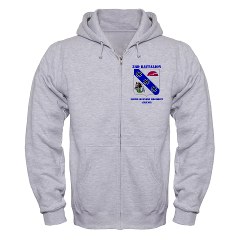3B309IR - A01 - 03 - DUI - 3rd Battalion - 309th Infantry Regiment (CS/CSS) with Text Zip Hoodie