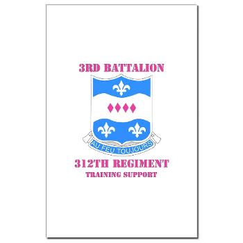 3B312RTS - M01 - 02 - DUI - 3rd Bn - 312th Regt (TS) with Text Mini Poster Print - Click Image to Close
