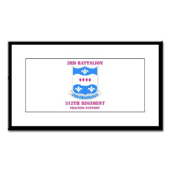 3B312RTS - M01 - 02 - DUI - 3rd Bn - 312th Regt (TS) with Text Small Framed Print