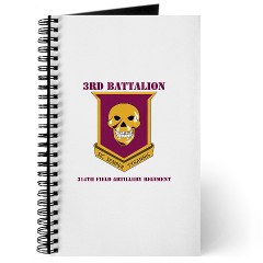 3B314FA - M01 - 02 - DUI - 3rd Battalion - 314th Field Artillery with Text Journal