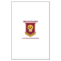 3B314FA - M01 - 02 - DUI - 3rd Battalion - 314th Field Artillery with Text Large Poster