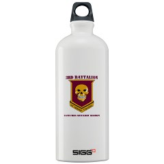 3B314FA - M01 - 03 - DUI - 3rd Battalion - 314th Field Artillery with Text Sigg Water Bottle 1.0L