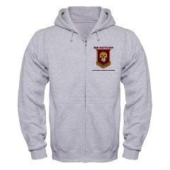 3B314FA - A01 - 03 - DUI - 3rd Battalion - 314th Field Artillery with Text Zip Hoodie