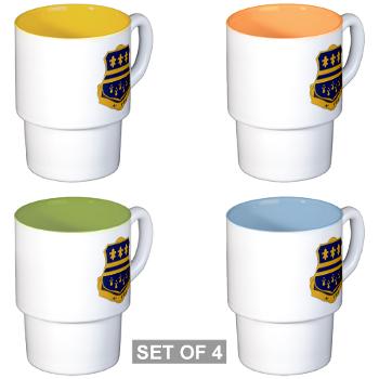 3B335IRTS - M01 - 03 - DUI - 3rd Bn - 335th Regt(CS/CSS) - Stackable Mug Set (4 mugs)