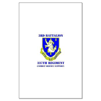 3B337CSS - M01 - 02 - DUI - 3rd Battalion - 337th CSS with Text Large Poster