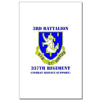 3B337CSS - M01 - 02 - DUI - 3rd Battalion - 337th CSS with Text Mini Poster Print