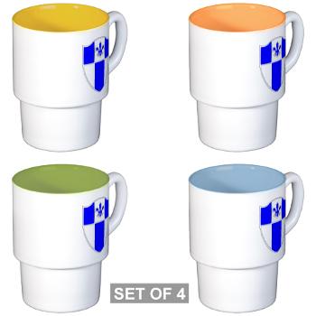 3B345R - M01 - 03 - DUI - 3rd Bn - 345 Regt (CS/CSS) - Stackable Mug Set (4 mugs)