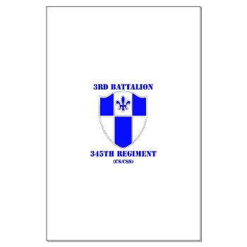 3B345R - M01 - 02 - DUI - 3rd Bn - 345 Regt (CS/CSS) with Text - Large Poster - Click Image to Close