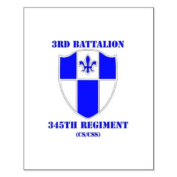 3B345R - M01 - 02 - DUI - 3rd Bn - 345 Regt (CS/CSS) with Text - Small Poster - Click Image to Close