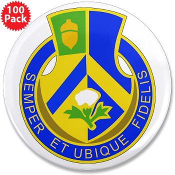 3B346R - M01 - 01 - DUI - 3rd Bn - 346 Regijment (CSS) 3.5" Button (100 pack) - Click Image to Close