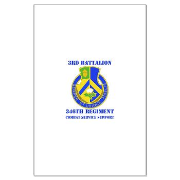 3B346R - M01 - 02 - DUI - 3rd Bn - 346 Regijment (CSS) with Text Large Poster