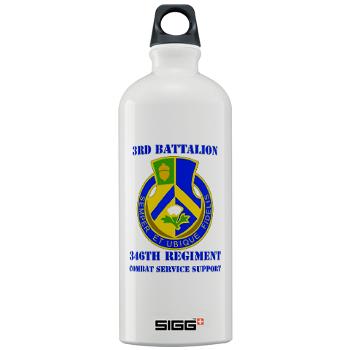 3B346R - M01 - 03 - DUI - 3rd Bn - 346 Regijment (CSS) with Text Sigg Water Bottle 1.0L - Click Image to Close