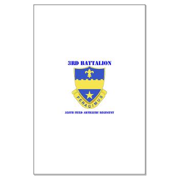 3B358FAR - M01 - 02 - DUI - 3rd Bn - 358th FA Regt with Text - Large Poster - Click Image to Close