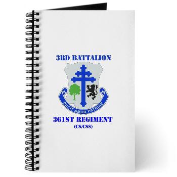 3B361R - M01 - 02 - DUI - 3rd Bn - 361st Regt(CS/CSS) with Text Journal - Click Image to Close
