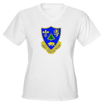 3B362AR - A01 - 04 - DUI - 3rd Bn - 362nd Armor Regiment Women's V-Neck T-Shirt