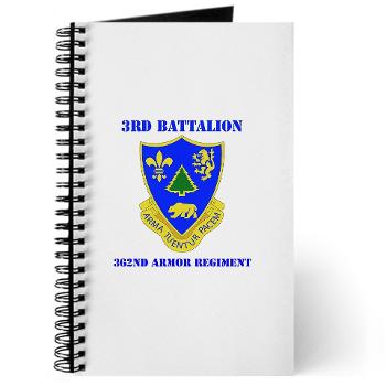 3B362AR - M01 - 02 - DUI - 3rd Bn - 362nd Armor Regiment with Text Journal