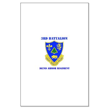 3B362AR - M01 - 02 - DUI - 3rd Bn - 362nd Armor Regiment with Text Large Poster