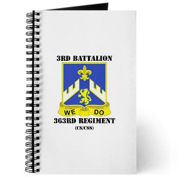 3B363RCSCSS - M01 - 02 - DUI - 3rd Battalion - 363rd Regiment (CS/CSS) with Text - Journal