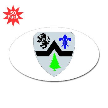 3B364ER - M01 - 01 - DUI - 3rd Battalion - 364th Engineer Regiment - Sticker (Oval 50 pk)