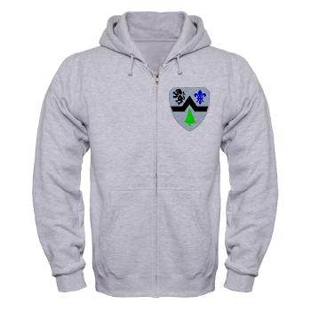 3B364ER - A01 - 03 - DUI - 3rd Battalion - 364th Engineer Regiment with Text - Zip Hoodie - Click Image to Close