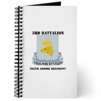 3B395AR - M01 - 02 - DUI - 3rd Bn - 395th Armor Regiment with Text Journal