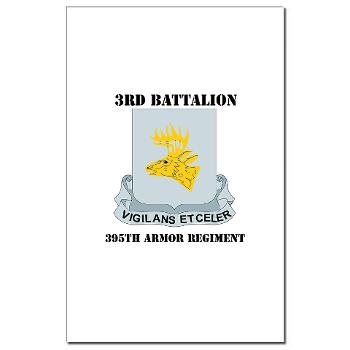 3B395AR - M01 - 02 - DUI - 3rd Bn - 395th Armor Regiment with Text Mini Poster Print