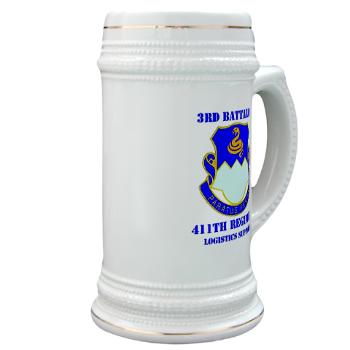3B411R - M01 - 03 - DUI - 3rd Bn - 411th Regt (LS) with Text - Stein - Click Image to Close