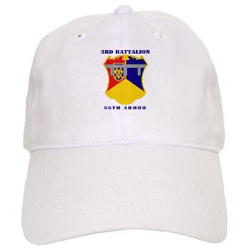 3B66A - A01 - 01 - DUI - 3rd Battalion, 66th Armor with Text - Cap - Click Image to Close