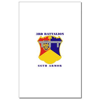 3B66A - M01 - 02 - DUI - 3rd Battalion, 66th Armor with Text - Mini Poster Print - Click Image to Close