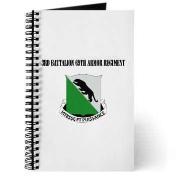 3B69AR - 3rd Battalion, 69th Armor Regiment with Text - Journal