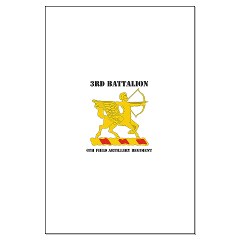 3B6FAR - M01 - 02 - DUI - 3rd Battalion - 6th Field Artillery Regiment with Text Large Poster