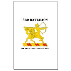 3B6FAR - M01 - 02 - DUI - 3rd Battalion - 6th Field Artillery Regiment with Text Mini Poster Print
