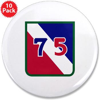 3B75DTS - M01 - 01 - SSI - 3rd Brigade, 75th Division (TS) - 3.5" Button (10 pack) - Click Image to Close