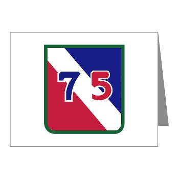 3B75DTS - M01 - 02 - SSI - 3rd Brigade, 75th Division (TS) - Note Cards (Pk of 20) - Click Image to Close