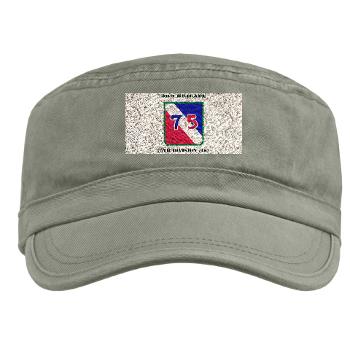 3B75DTS - A01 - 01 - SSI - 3rd Brigade, 75th Division (TS) with Text - Military Cap