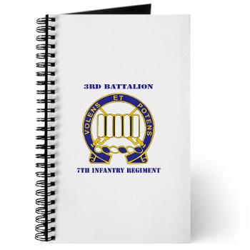 3B7IR - M01 - 02 - DUI - 3rd Battalion 7th Infantry Regiment with Text - Journal