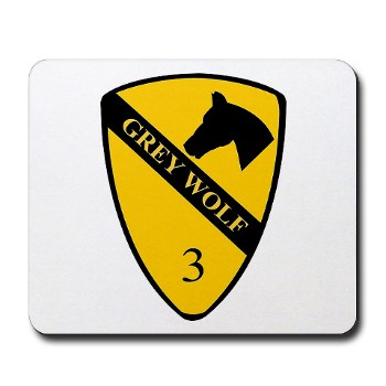 3BCT - M01 - 03 - DUI - 3rd Infantry BCT - Grey Wolf - Mousepad