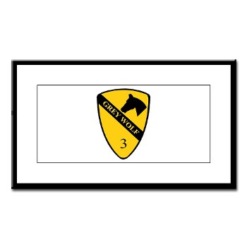 3BCT - M01 - 02 - DUI - 3rd Infantry BCT - Grey Wolf - Small Framed Print - Click Image to Close
