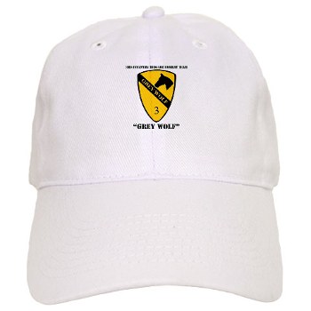 3BCT - A01 - 01 - DUI - 3rd Infantry BCT - Grey Wolf with Text - Cap