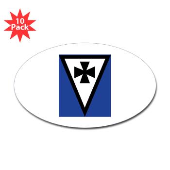 3BCT1ID - M01 - 01 - 3rd Brigade Combat Team, 1st Infantry Division - Sticker (Oval 10 pk)